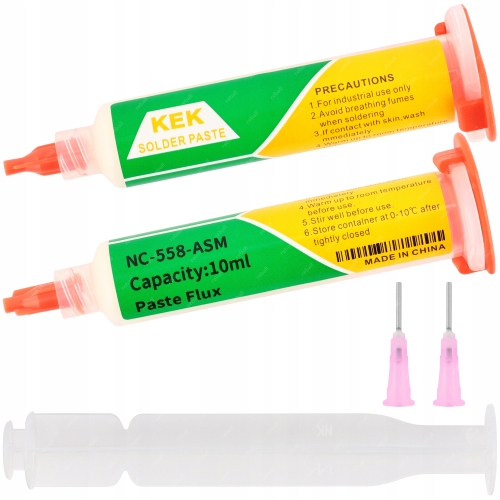 TOPNIK PASTA LUTOWNICZA DO LUTOWANIA KEK NC-558-ASM 10ml + TŁOCZEK 2 IGŁY