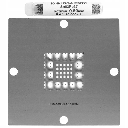 SITO BGA NV GK107-300-A2 N13M-GE-B-A2 90x90mm + KULKI OŁOWIOWE 10000 0,6mm
