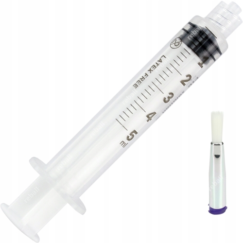 PĘDZEL Z IGŁĄ 21G 4mm DOZOWNICZĄ STRZYKAWKA 5ml