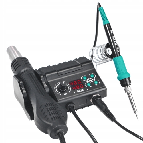 STACJA LUTOWNICZA HOT AIR + LUTOWNICA PRECYZYJNA + ZESTAW DO LUTOWANIA XL