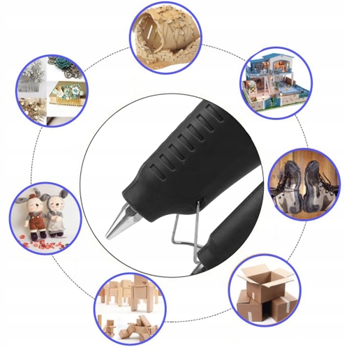 MOCNY PISTOLET DO KLEJU NA GORĄCO DYSPENSER KL-60W NA WKŁADY KLEJU 11mm