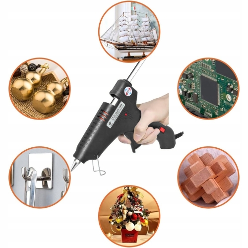 MOCNY PISTOLET DO KLEJU NA GORĄCO DYSPENSER KL-60W NA WKŁADY KLEJU 11mm