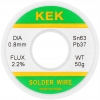 PROFESJONALNA CYNA DO LUTOWANIA Z TOPNIKIEM FLUXEM KEK Sn63Pb37 0.8mm 30g