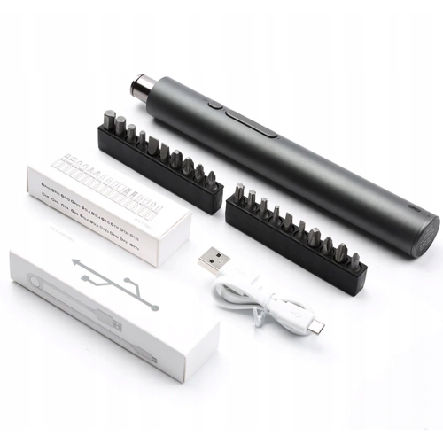 ELEKTRYCZNY ŚRUBOKRĘT BEZPRZEWODOWY WKRĘTAK KS-882036 USB + 20 BITÓW 23w1