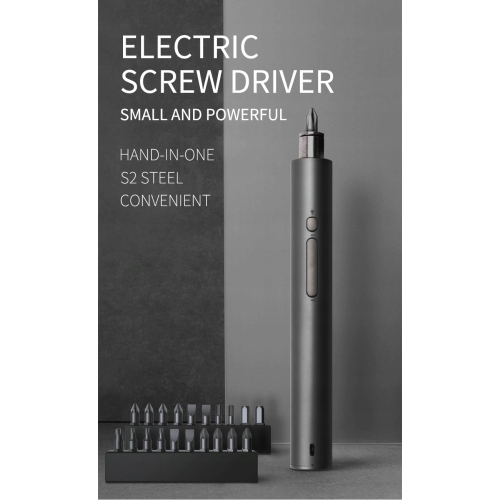 ELEKTRYCZNY ŚRUBOKRĘT BEZPRZEWODOWY WKRĘTAK KS-882036 USB + 20 BITÓW 23w1