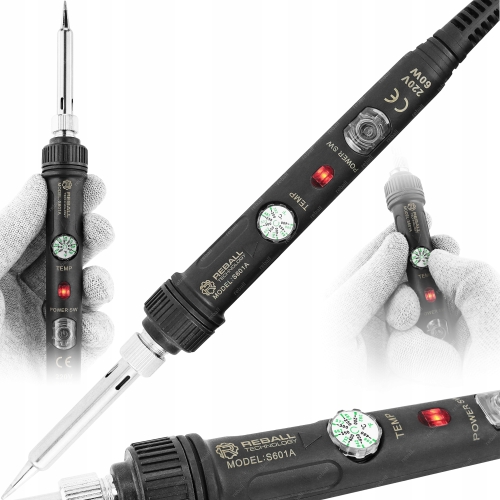 LUTOWNICA PRECYZYJNA 60W ZESTAW W ETUI PORADNIK AKCESORIA LUTOWNICZE 17 XL