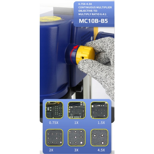 CYFROWY SERWISOWY MIKROSKOP DLA ELEKTORNIKA MECHANIC MC10B-B5 +MONITOR 11,6