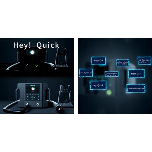 ZESTAW STACJA LUTOWNICZA QUICK 861 PRO 1300W HOT AIR FUNKCJA AI + CYNA 18g