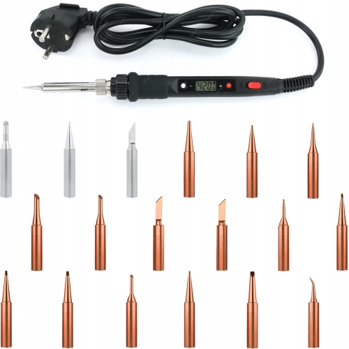 LUTOWNICA PRECYZYJNA S801A MOCNA 80W NOWOŚĆ 2025+15 GROTÓW MIEDZIANYCH 900M