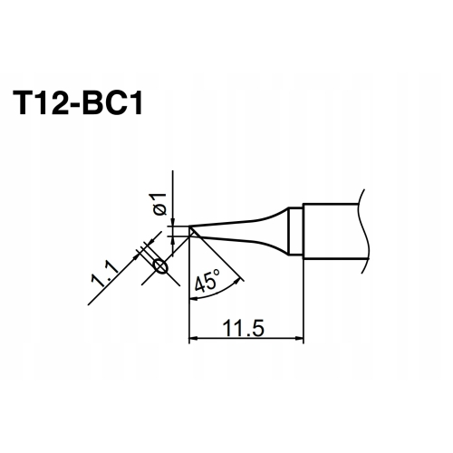 GROT T12 DO STACJI LUTOWNICZEJ LUTOWNICY PRECYZYJNEJ OSS SUGON INNE T12-BC1