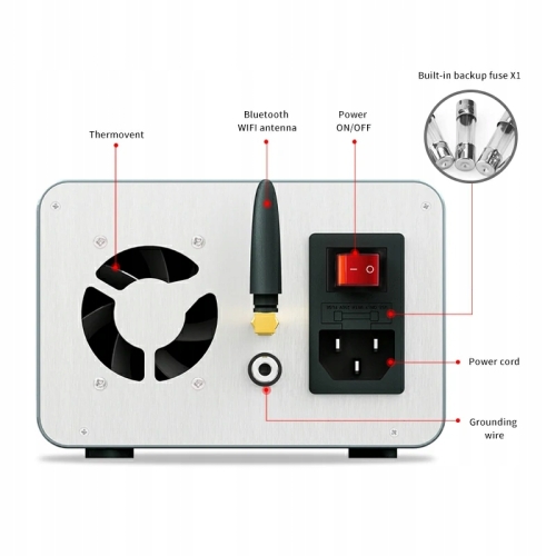 ZASILACZ LABORATORYJNY INTELIGENTNY AIXUN P3208 320W 32V/8A + KABLE IPHONE