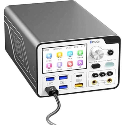 ZASILACZ LABORATORYJNY INTELIGENTNY AIXUN P3208 320W 32V/8A + KABLE IPHONE