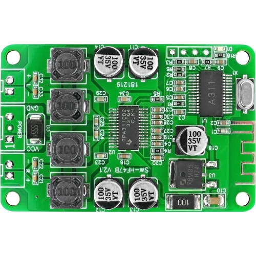 WZMACNIACZ AUDIO 2x15W TPA3110D2 BLUETOOTH KLASA D