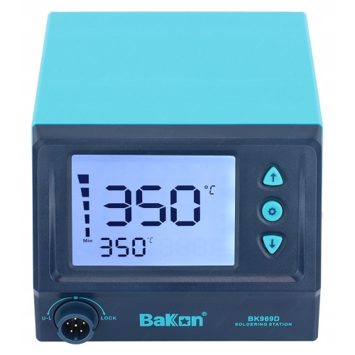 STACJA LUTOWNICZA BAKON BK969D 65W NA GROTY T12 T13 + ZESTAW 11 GROTÓW
