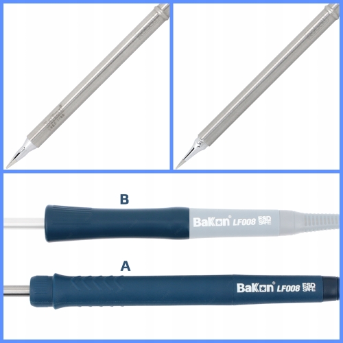 STACJA LUTOWNICZA BAKON BK969D 65W NA GROTY T12 T13 + ZESTAW 11 GROTÓW