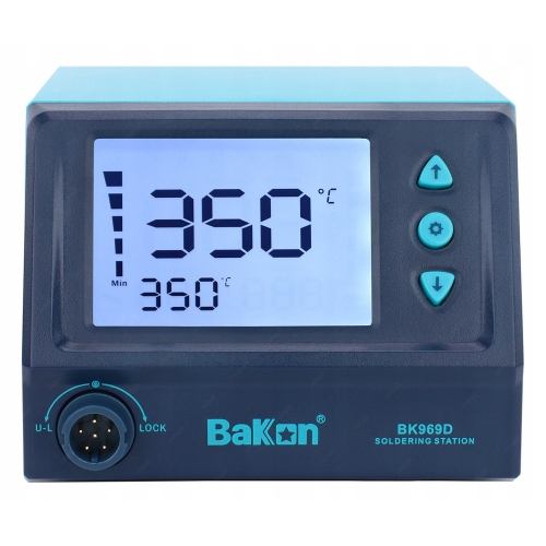 STACJA LUTOWNICZA BAKON BK969D 65W NA GROTY T12 T13 + ZESTAW 11 GROTÓW