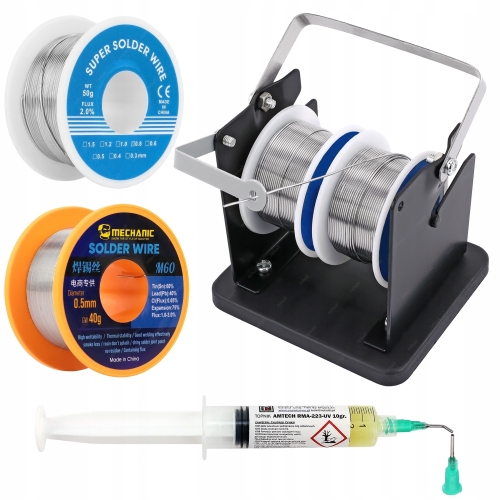 CYNA DO LUTOWANIA 0,5 1,0 + ROZWIJAK DO CYNY + PASTA AMTECH 223 UV 10g