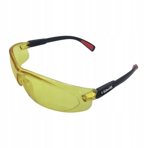 OKULARY OCHRONNE SCHMITH GOGLE ROBOCZE BHP POLIWĘGLANOWE ODPORNE ŻÓŁTE