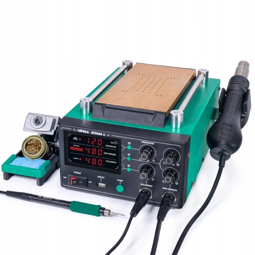 STACJA LUTOWNICZA GROTY C210 + HOTAIR + PODGRZEWACZ LCD 853AAA-II 3w1 1170W
