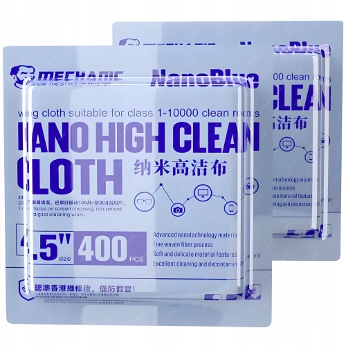 ŚCIERECZKI DO CZYSZCZENIA ELEKTRONIKI PCB NANO BLUE MECHANIC 400szt