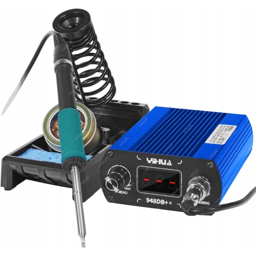 STACJA LUTOWNICZA LUTOWNICA PRECYZYJNA YIHUA 948DB+II 75W T12 + AKCESORIA