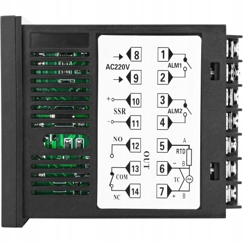 REGULATOR TEMPERATURY STEROWNIK XMTD 8000 230V WYJ. NA SSR + WBUD. PRZEKAŹ
