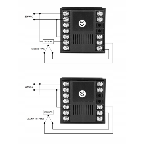 REGULATOR TEMPERATURY STEROWNIK XMTD 8000 230V WYJ. NA SSR + WBUD. PRZEKAŹ