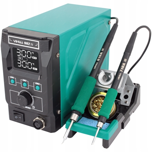 ZESTAW STACJA LUTOWNICZA YIHUA 982-IV 150W 2 KOLBY 6 GROTÓW C245 C210 XXLv3
