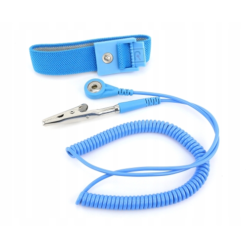 OPASKA ANTYSTATYCZNA UZIEMIAJĄCA NA RĘKE DO ELEKTRONIKI ESD NAPY 1,5m