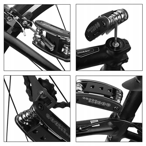 ZESTAW KLUCZY ROWEROWYCH IMBUSÓW PŁASKICH NASADKOWYCH KLUCZY WKRĘTAKÓW 16w1