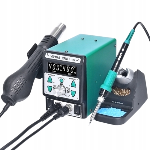 STACJA LUTOWNICZA HOT AIR LUTOWNICA PRECYZYJNA 2w1 YIHUA 899D-II 750W MOCNA