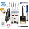 STACJA LUTOWNICZA HOT AIR + LUTOWNICA PRECYZYJNA 8586B 760W + ZESTAW AKCES.