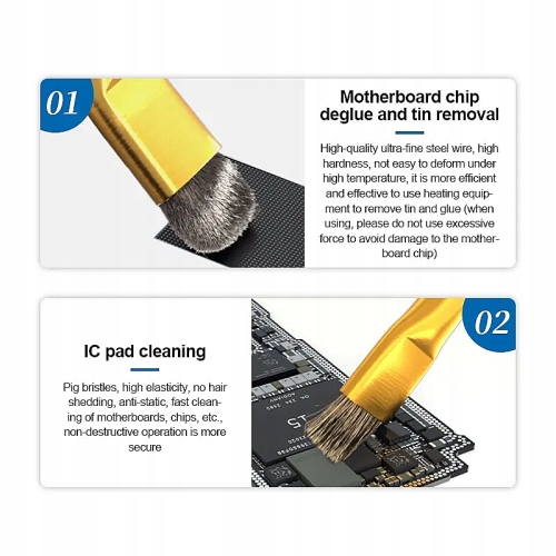 PĘDZELEK PĘDZEL DWUSTRONNY CZYSZCZENIE ELEKTRONIKI PCB SUNSHINE SS-022D