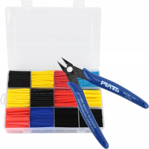 ZESTAW RUREK RURKI TERMOKURCZLIWE KOSZULKI 780szt+SZCZYPCE OBCINACZKI PLATO