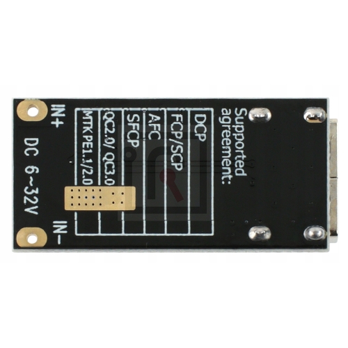 MODUŁ PRZETWORNICA NAPIĘCIA MINI ŁADOWARKA USB QC 2.0/3.0 PŁYTKA RT0145