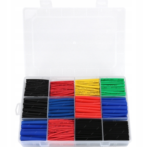 KOSZULKI TERMOKURCZLIWE IZOLACYJNE RURKI KAPTURKI RĘKAWY PVC KOLOROWE 750x