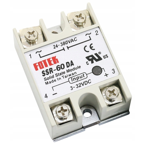 PRZEKAŹNIK PÓŁPRZEWODNIKOWY SSR DA 60A DC-AC - FOTEK 60 AMPER DA