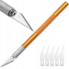 SKALPEL 11 PRECYZYJNY OSTRY ORANGE HT NÓŻ MODELARSKI 5X OSTRZE DO SKALPELA