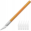 SKALPEL 11 PRECYZYJNY OSTRY ORANGE HT NÓŻ MODELARSKI 5X OSTRZE DO SKALPELA