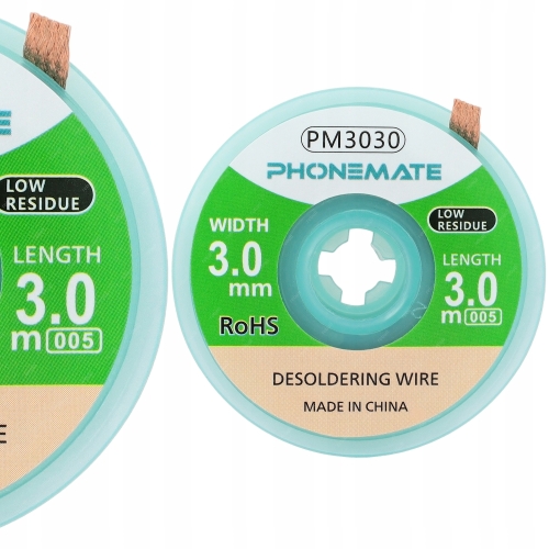 PLECIONKA DO CYNY 3 METROWA 2X DŁUŻSZA PLECIONKA LUTOWNICZA PHONEMATE 3.0mm