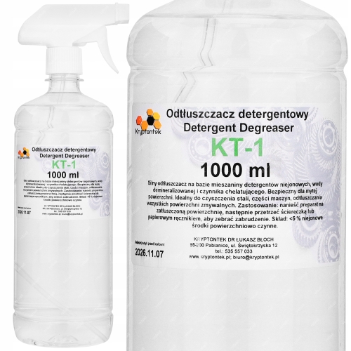 KT-1 1L SILNY ODTŁUSZCZACZ DETERGENTOWY DO MASZYN STALI SILINIKA ATOMIZER