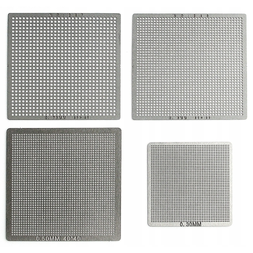 SITA UNIWERSALNE BGA SITO 0.3 0.5 0.6 0.76mm 4szt REBALLING