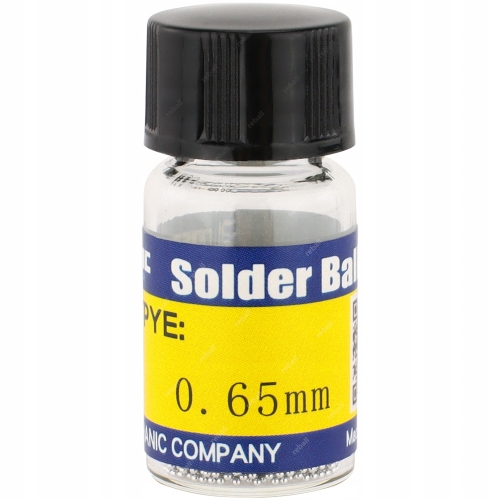 KULKI OŁOWIOWE BGA REBALLING Sn63Pb37 MECHANIC KULE 10tyś 0,65 0.65 0.65mm
