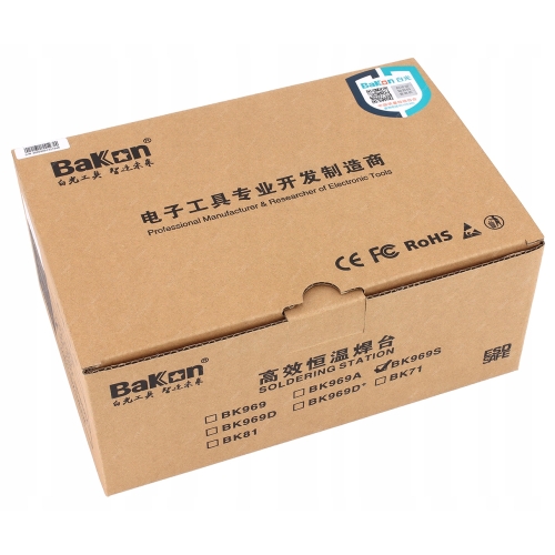ZESTAW LUTOWNICA PRECYZYJNA STACJA LUTOWNICZA BAKON BK969S 60W GROT 10x900M