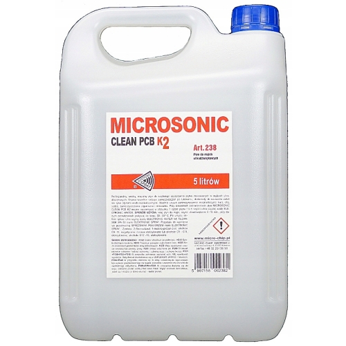 MICROSONIC CLEAN PCB K2 5L DO MYJKA ULTRADŹWIĘKOWA MOCNY BEZPIECZNIE CZYŚCI