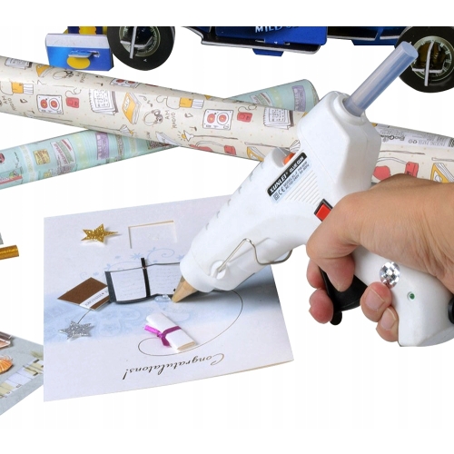 PISTOLET DO KLEJU NA GORĄCO DYSPENSER XL-F 60W + 19 LASEK KLEJU WKŁADY 11mm