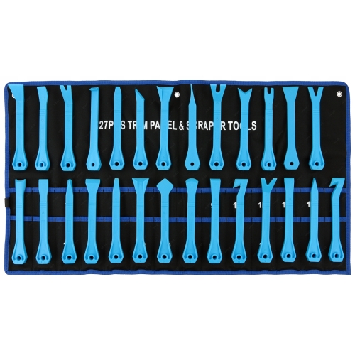 ZESTAW ŚCIĄGACZY ŁYŻEK DO DEMONTAŻU TAPICERKI ŚCIĄGACZE ŁYŻKI WYJMAKI 27el