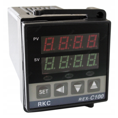 REGULATOR TEMPERATURY STEROWNIK REX C100V+ CZUJNIK PT100 M6+PRZEKAŹNIIK 40A