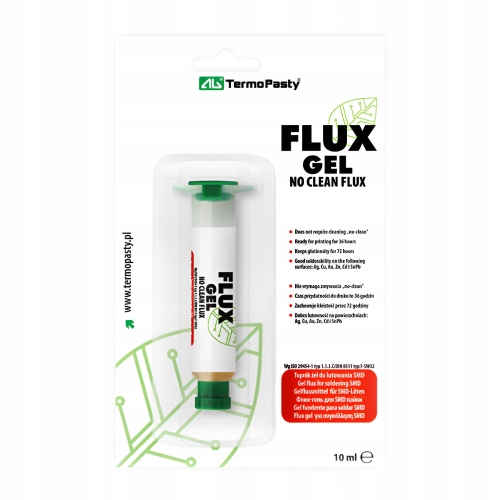 TOPNIK AG TERMOPASTY W ŻELU GEL ŻEL PŁYNNY NO CLEAN REFLOW RMA 10ml