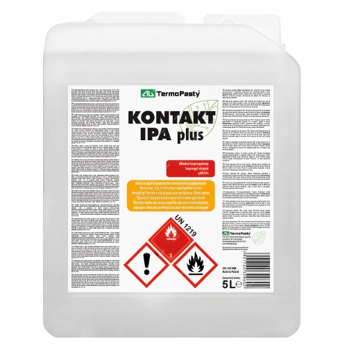 KONTAKT IPA PLUS 99,9% CZYSTY ALKOHOL IZOPROPYLOWY IZOPROPANOL 5000ml 5L